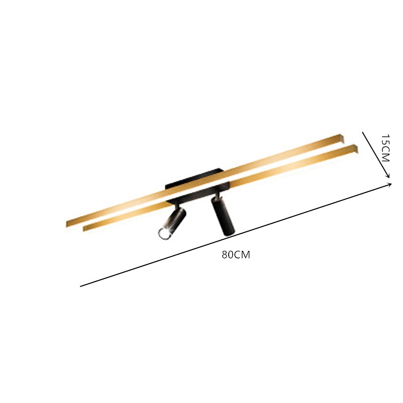 80 سم LED ضوء السقف عكس الضوء مع بقعة ضوء LED أضواء جبل فلوش نمط فني معدني التشطيبات الفنية الأنيقة LED 110-240 V 2026 - $208.79 –P7