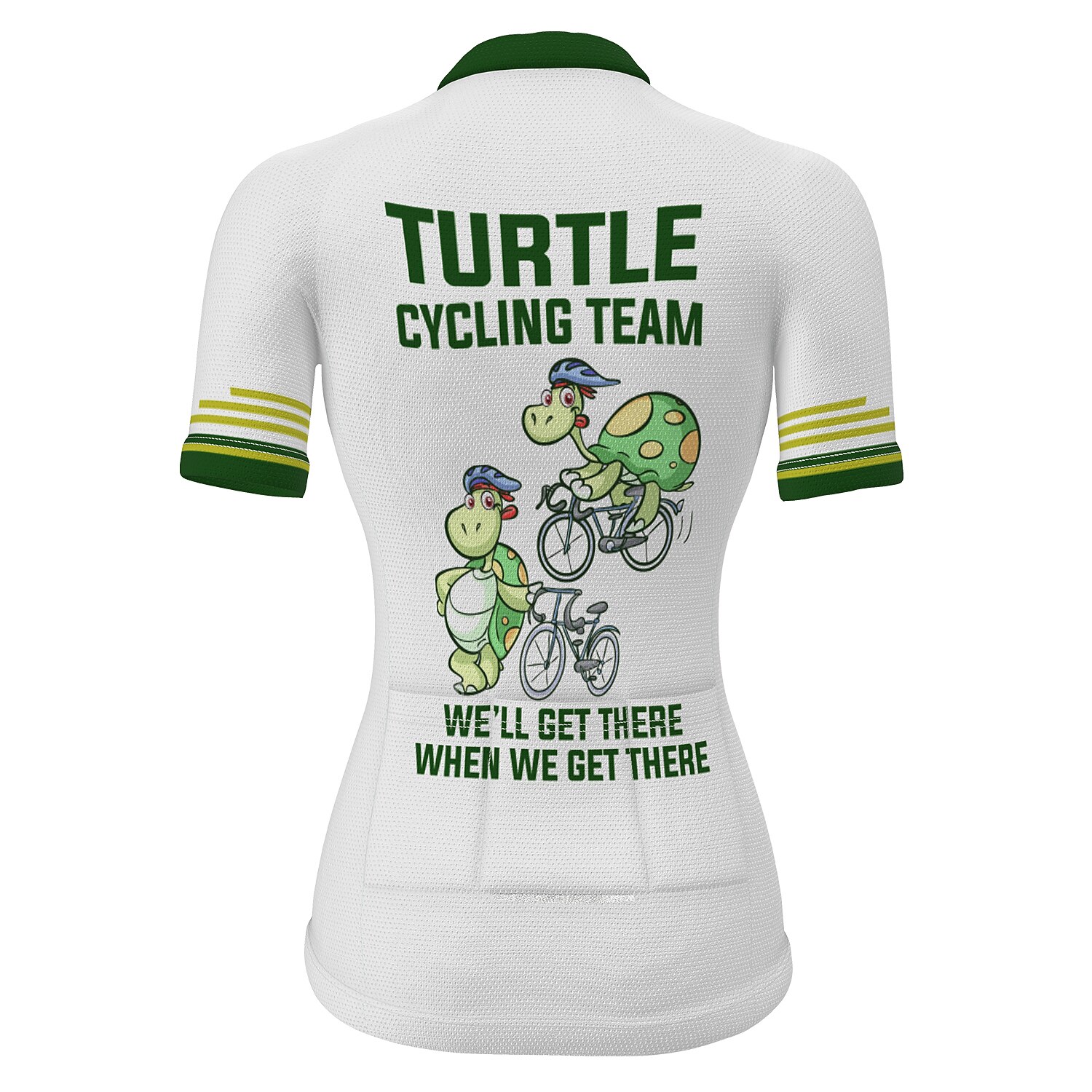 Damen Radtrikot Grafik Gemustert Lustig Kurzarm Fahhrad Trikot Oberteil mit 3 Gesäßtaschen Mountainbike MTB Straßenradsport Schnelltrocknend Weich Reflektierende Streifen Rückentasche Sport Weiß Gelb 2026 - $30.99 –P2
