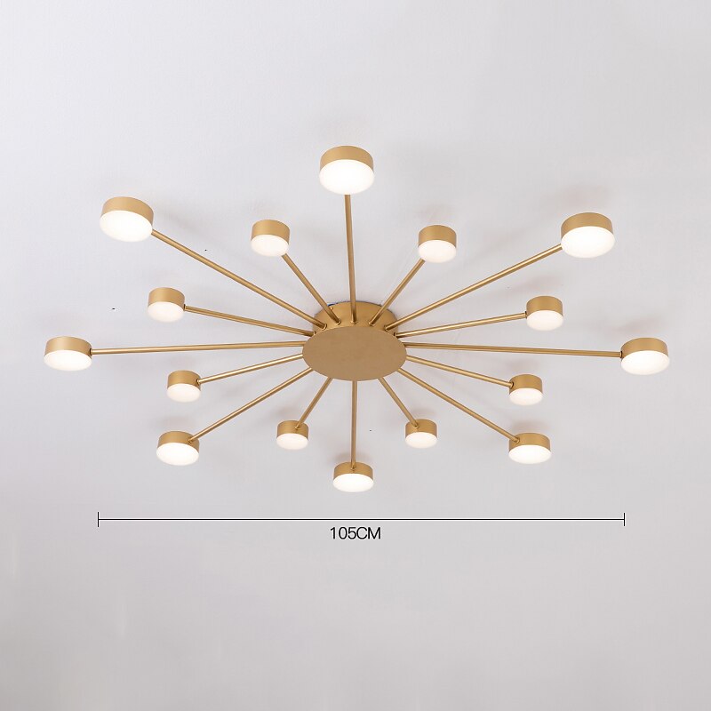 LED Ceiling Light 93 cm Cluster Design Flush Mount Lights Metal Modern Style Floral Style Painted Finishes Modern Nordic Style 220-240V 2025 - $232.19 –P3
