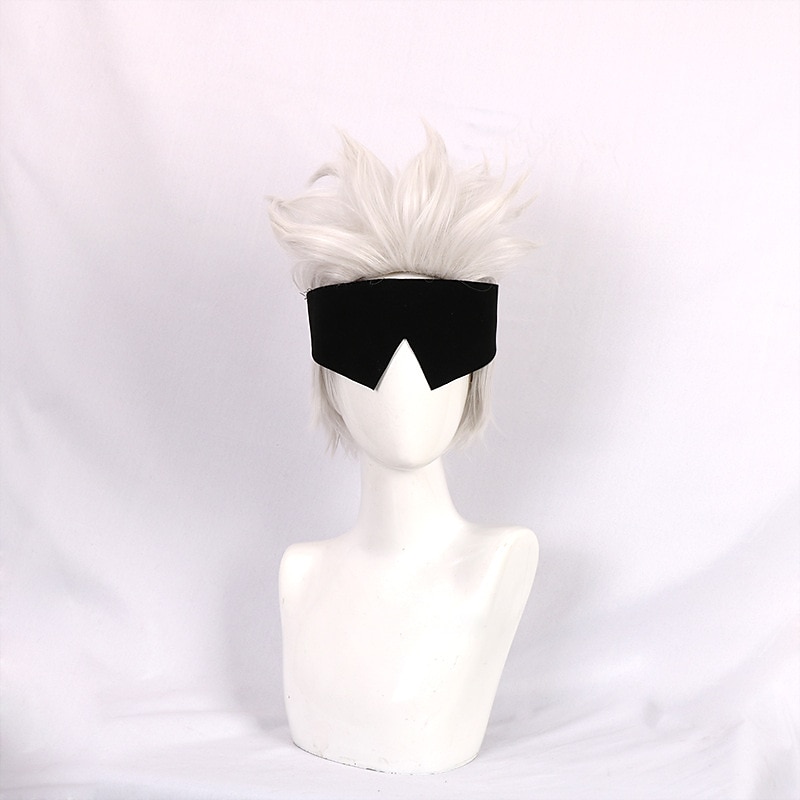 Synthetic Wig Natural Straight Short Bob Wig Short A1 A2 Synthetic Hair Men's Cosplay Party Fashion White Halloween Wigs 2025 - $29.99 –P5