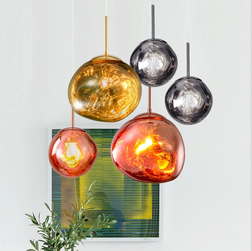 20 cm Design unico Luci Pendenti Metallo Bicchiere LED Stile nordico 110-240 V del 2025 a $185.99 –P4