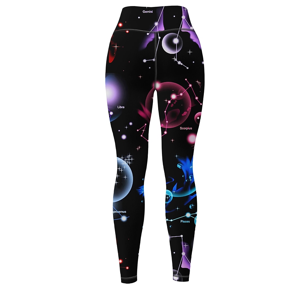 Γυναικεία Παντελόνι για γιόγκα Αντίστροφη καρότσα Έλεγχος κοιλιάς Ψηλή Μέση Γυμναστήριο προπόνηση Τρέξιμο Καταλληλότητα Καλσόν Ποδηλασία Κολάν Σχέδιο γαλαξίας Μαύρο Φθινόπωρο Χειμώνας Αθλητισμός 2026 - $25.99 –P5