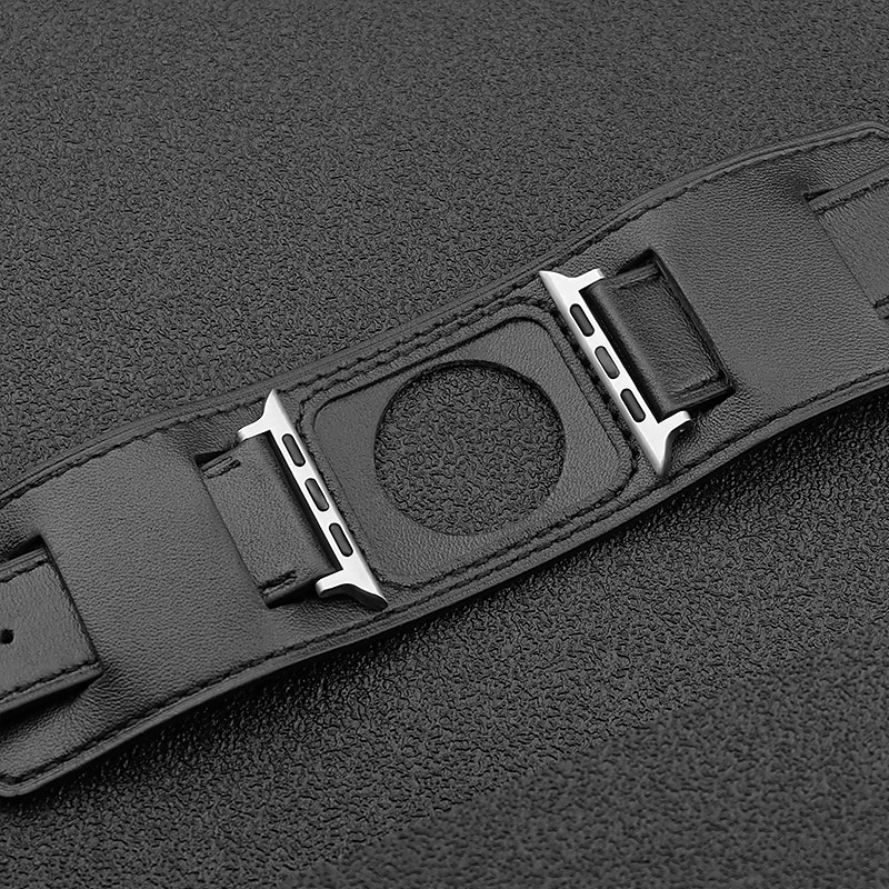 Genuine Leather Smart Watch Band Compatible with Apple iWatch 49mm 45mm 44mm 42mm 41mm 40mm 38mm Sreies Ultra SE 8 7 6 5 4 3 2 1 for Smartwatch Strap Wristband Women Luxury Bracelet 2025 - $29.99 –P5