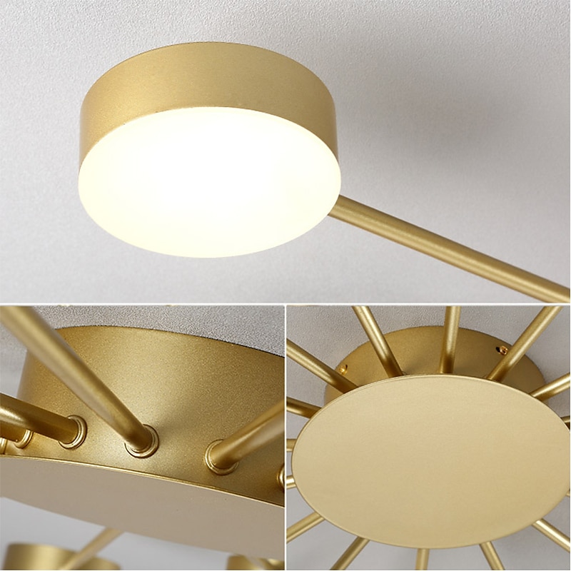 LED Ceiling Light 93 cm Cluster Design Flush Mount Lights Metal Modern Style Floral Style Painted Finishes Modern Nordic Style 220-240V 2025 - $232.19 –P5