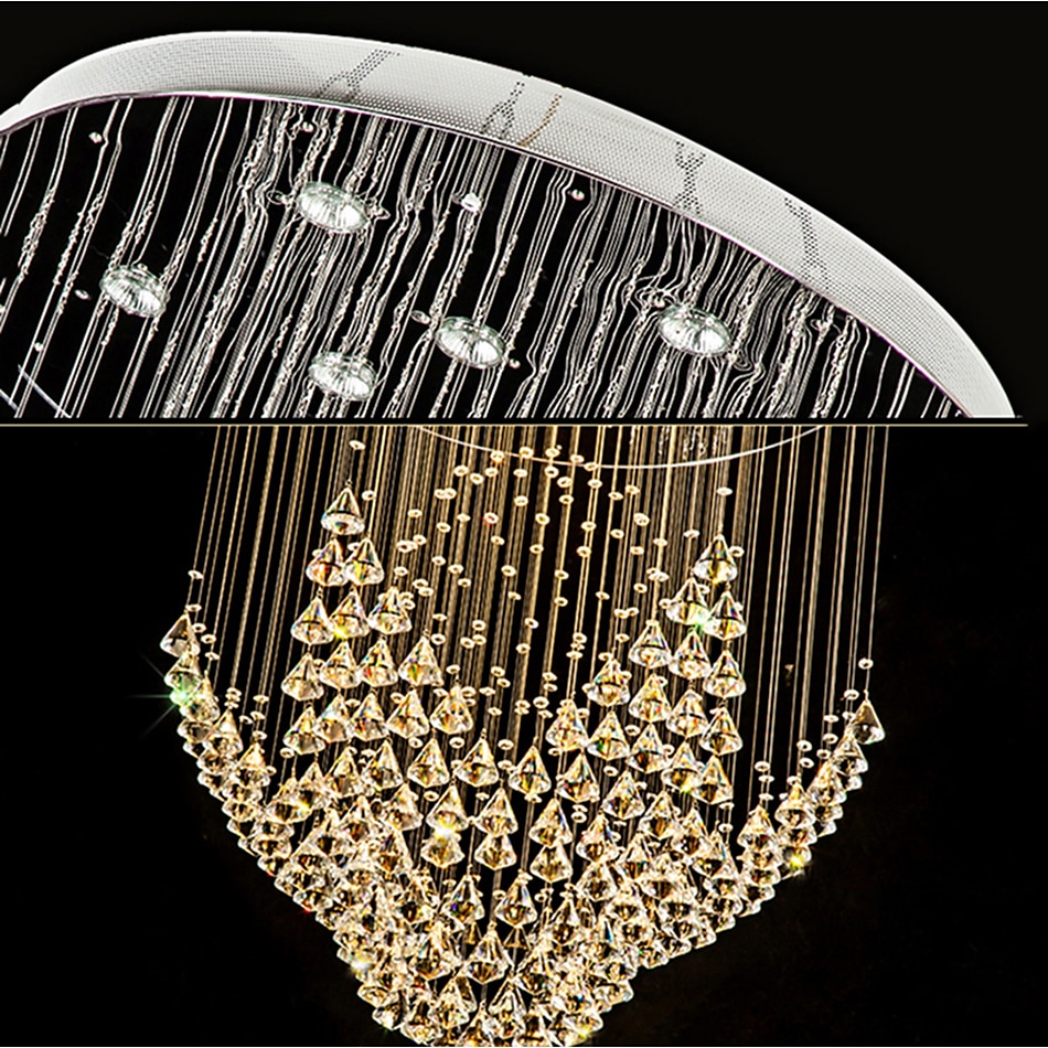 Crystal Chandelier Ceiling Light Round Design Modern Luxury Chandelier Luster Indoor Ceiling Pendant Lights Fixtures 2025 - $825.49 –P4
