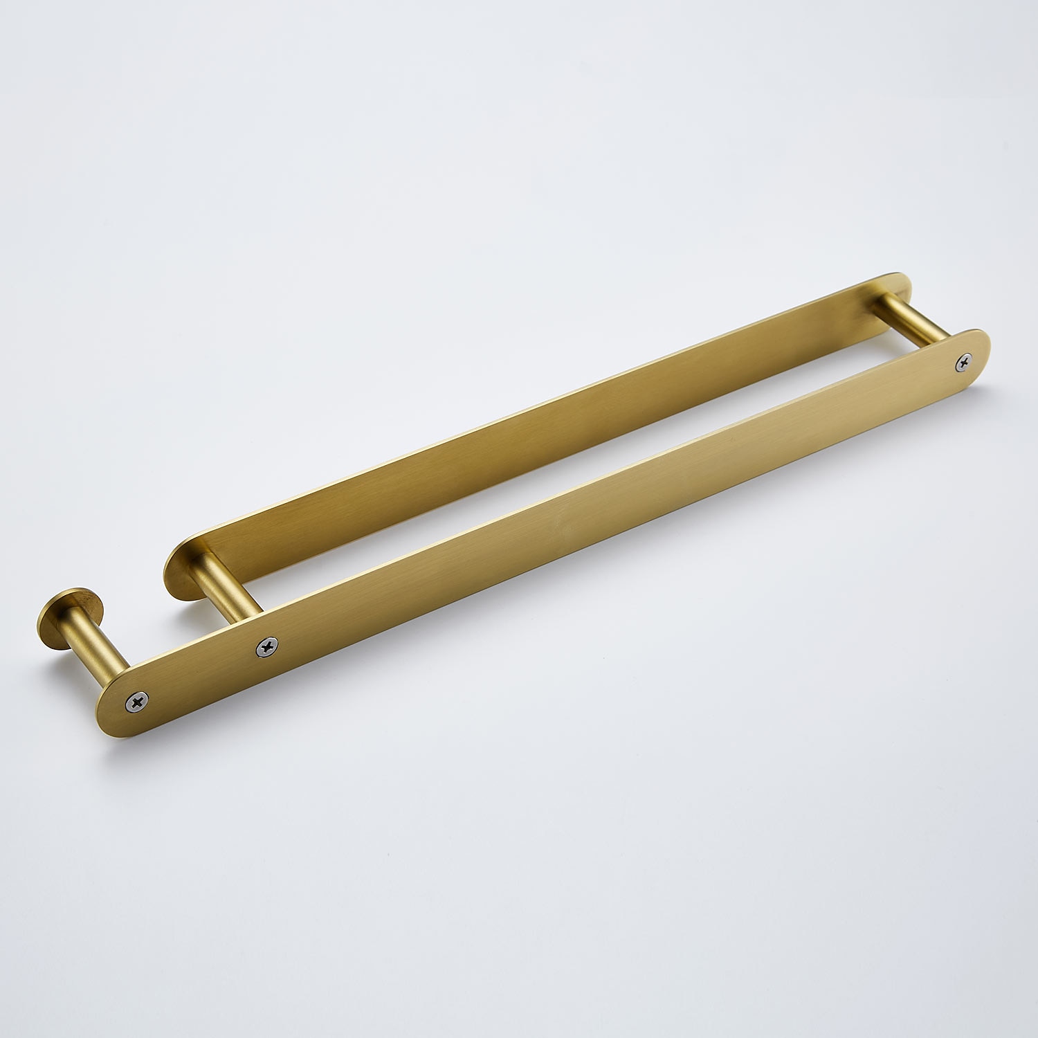 gyllene multifunktionell handduksstång med krok 304 rostfritt stål galvaniserat, 40cm, borstat guld, badrum och kökshylla stansfri 2025 - $43.99 –P2
