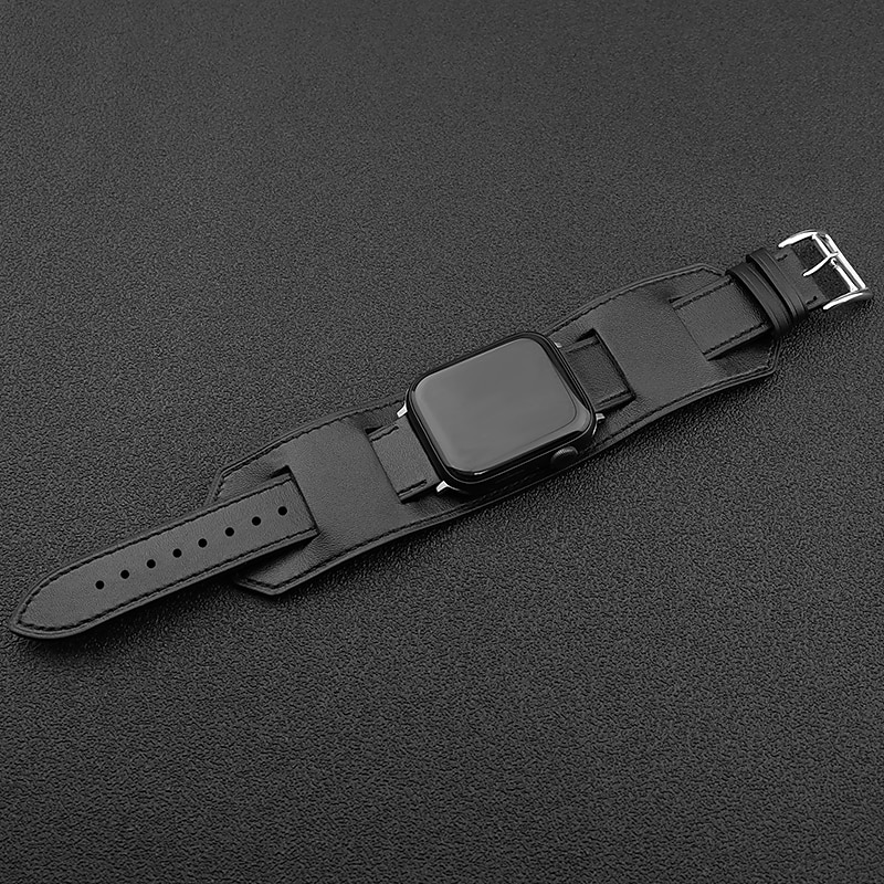 Genuine Leather Smart Watch Band Compatible with Apple iWatch 49mm 45mm 44mm 42mm 41mm 40mm 38mm Sreies Ultra SE 8 7 6 5 4 3 2 1 for Smartwatch Strap Wristband Women Luxury Bracelet 2025 - $29.99 –P4