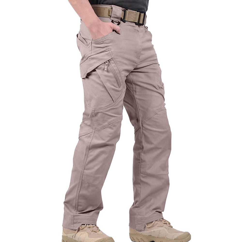 Aeslech Men's & Boys Lightweight Hiking Walking Trousers Quick Dry Outdoor Cargo Work Pants Family Matching