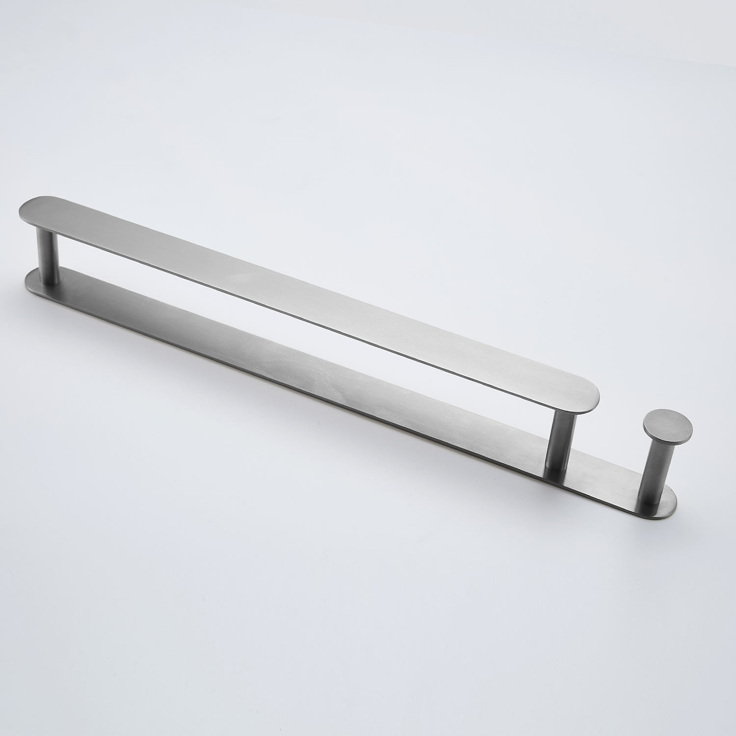 Brushed Multifunctional Towel Bar with Hook 304 Stainless Steel Electroplated, 40cm, Brushed, Bathroom and Kitchen Shelf Punch-free 2025 - $39.99 –P4