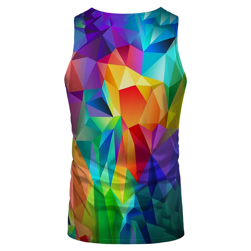 Per uomo Unisex Stampe astratte Geometria Camicia Canotte Maglieria intima Maglietta senza maniche da uomo Senza maniche maglietta Stampa 3D Rotonda Camicia Originale Essenziale Grande e alto del 2025 a $14.99 –P4