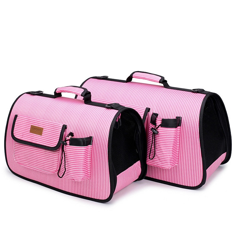 Hund Katt Små pälsdjur Carry Bag resväska Resväska Flygbolag godkänd husdjurstransporter Hundbärsryggsäck Justerbara Bärbar Andningsfunktion Enfärgad Klassisk Nylon Hundvalp Liten hund Träning 2025 - $41.99 –P7