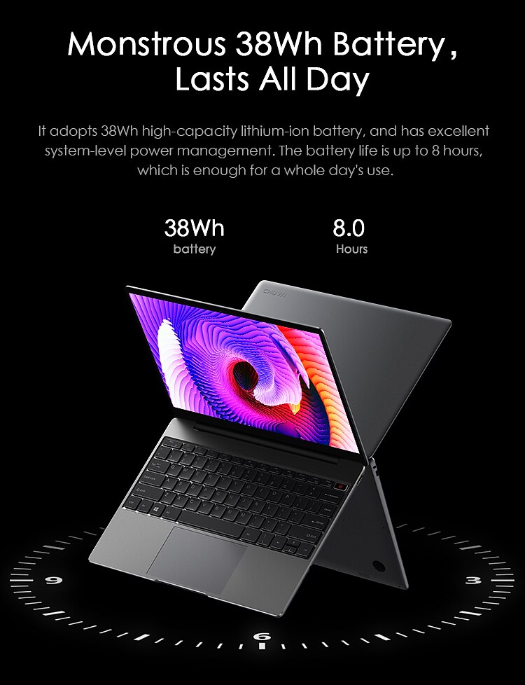 CHUWI GemiBook Netbooks 13 inch 2K IPS LPDDR4X 12GB 256GB SSD Computer Intel Celeron Quad Core Laptop with Backlit Keyboard 2025 - $799.99 –P7