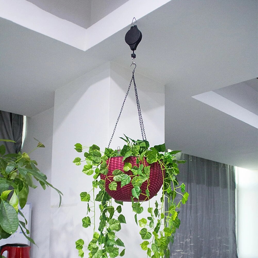 sisäänvedettävä ripustettava kasvi ruukkukasvilla teleskooppikoukku puutarha orkidea ruukut talja vetää alas ripustin lintuhäkki vapaa pyöränostokoukku 2026 - $19.49 –P6