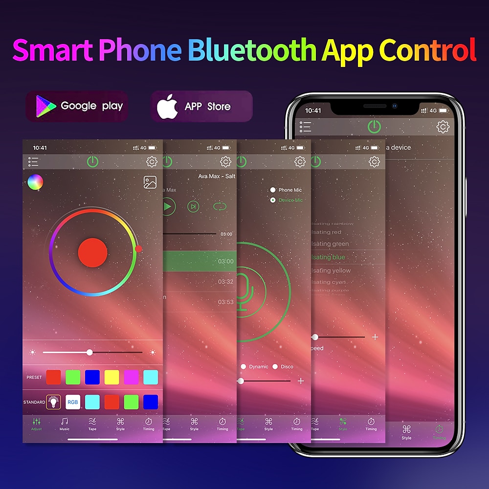 10M 30M RGB LED Strip Lights Bluetooth Smart Phone Controlled 20M 40M LED Light Strip 5050 LED Lights Sync to Music and 44 Keys Remote Controller for Bedroom Home TV Back Lights 2025 - $35.99 –P15