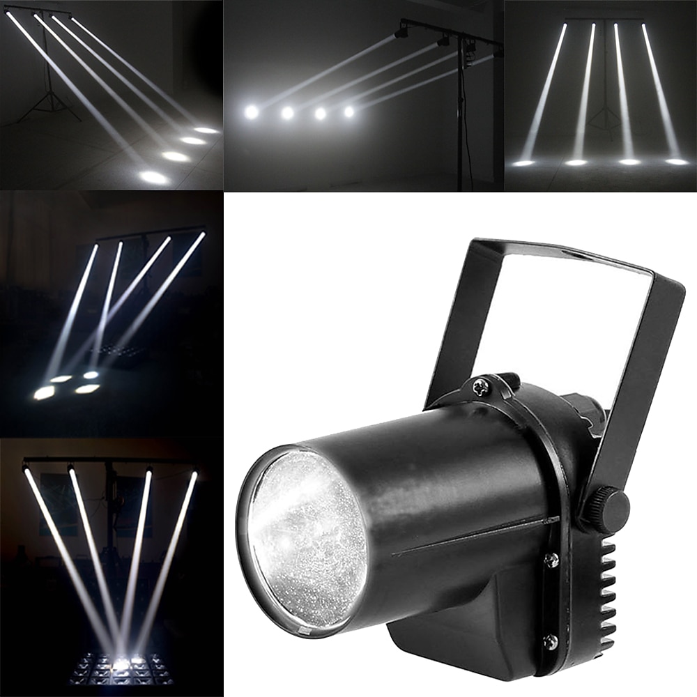 Party Lights Indoor Mini RGB Stage Light with White Yellow Light Beam LED Pinspot Stage Effect Light Disco Bar Party Accessories 2025 - $21.99 –P1