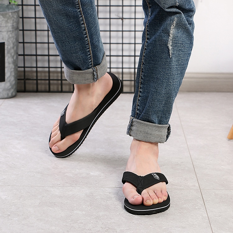 [COSYHARU公式]sunday summer leather flip-flop 関税・配送料込 2023 Summer Handmade Leather Slippers Trendy Fashion Men's