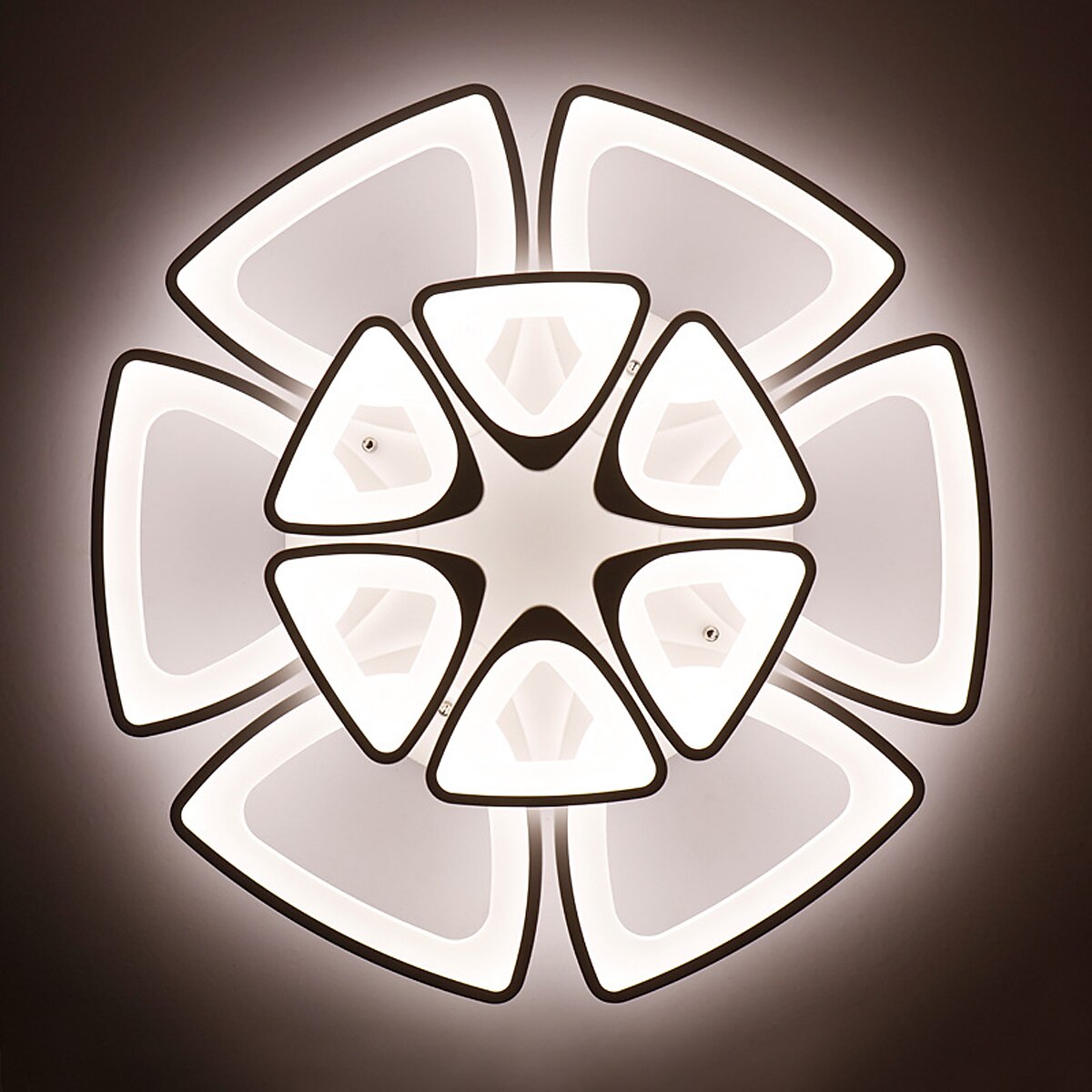 plafoniera a led luce della camera da letto controllo app con regolazione continua o controllo off / on lampada da pannello a soffitto in acrilico a tre colori soggiorno minimalista unico ac110v del 2025 a $211.39 –P2