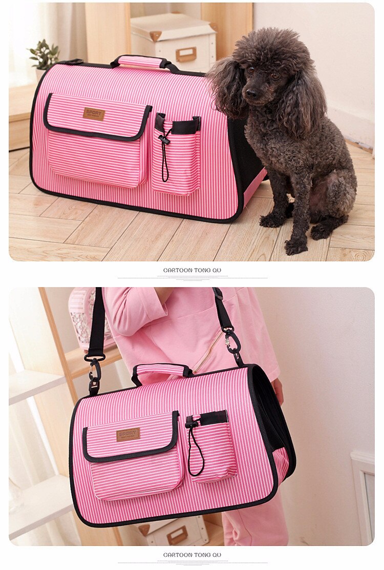 Hund Katt Små pälsdjur Carry Bag resväska Resväska Flygbolag godkänd husdjurstransporter Hundbärsryggsäck Justerbara Bärbar Andningsfunktion Enfärgad Klassisk Nylon Hundvalp Liten hund Träning 2025 - $41.99 –P3