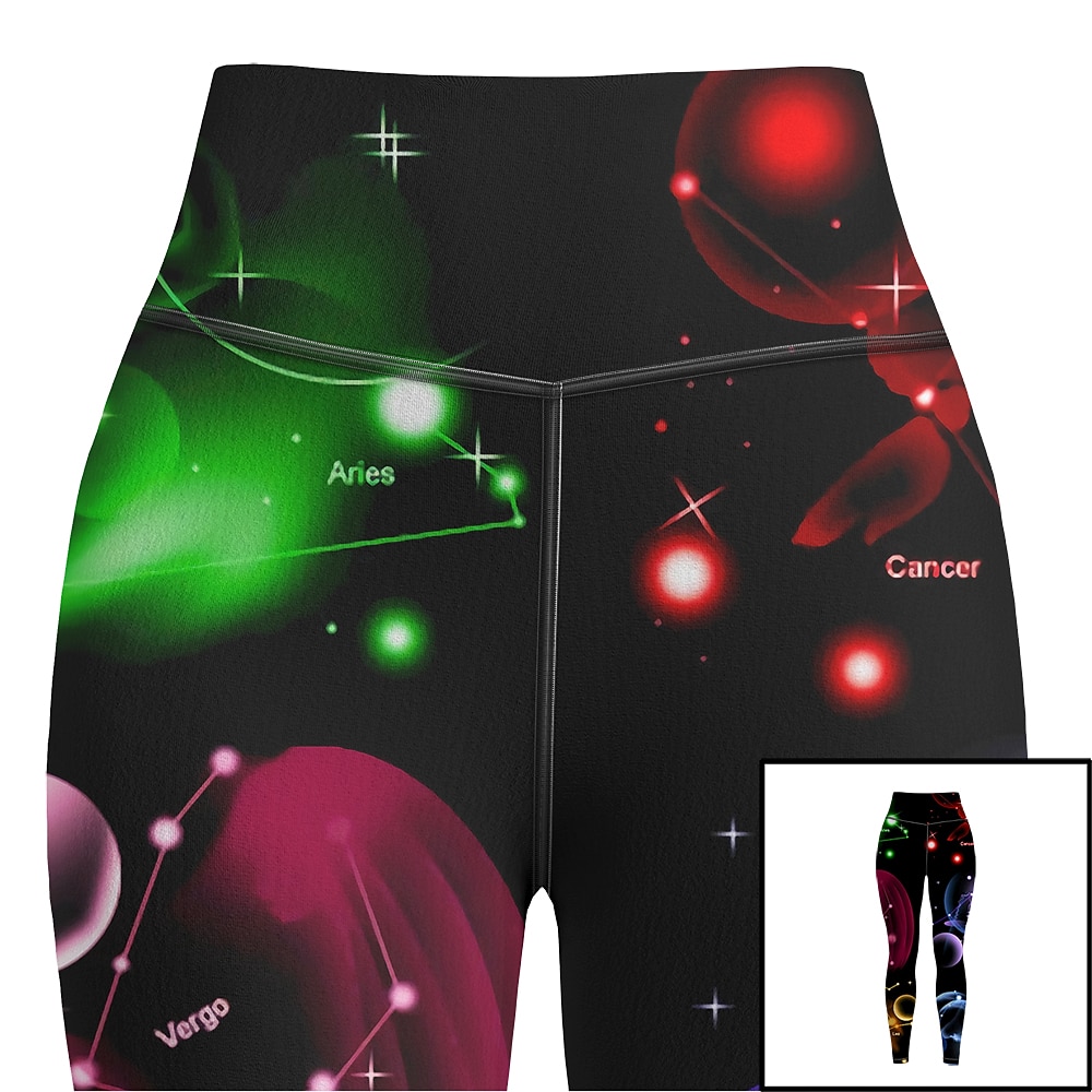 Γυναικεία Παντελόνι για γιόγκα Αντίστροφη καρότσα Έλεγχος κοιλιάς Ψηλή Μέση Γυμναστήριο προπόνηση Τρέξιμο Καταλληλότητα Καλσόν Ποδηλασία Κολάν Σχέδιο γαλαξίας Μαύρο Φθινόπωρο Χειμώνας Αθλητισμός 2026 - $25.99 –P8