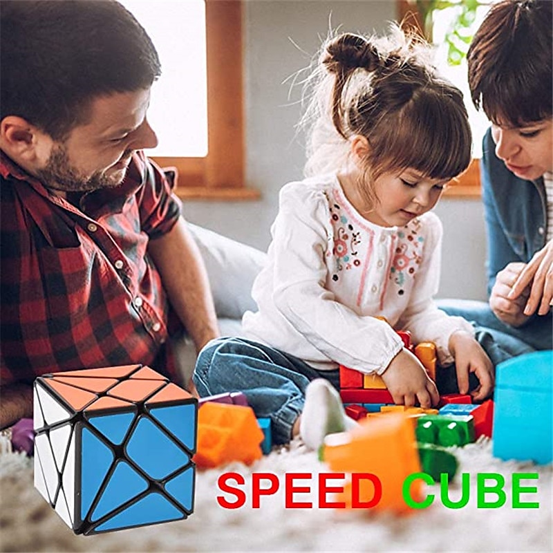 4-Pack QiYi Cube Set - Included 3x3 Fluctuation Angle Puzzle Cube - 2x3 Wheel Puzzle Cube - 3x3 Mirror Puzzle Cube 6 Color - 3x3 Square King Puzzle Cube 2025 - $42.99 –P5