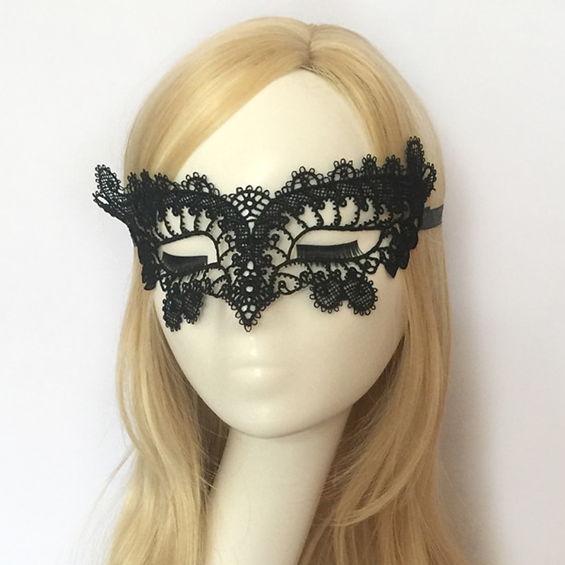 Goddess / Sexy Lady Halloween Props Adults' Christmas Women's Black Tactel / Lace Cosplay Accessories Masquerade Costumes / Eye Mask / Eye Mask 2025 - $14.99 –P2