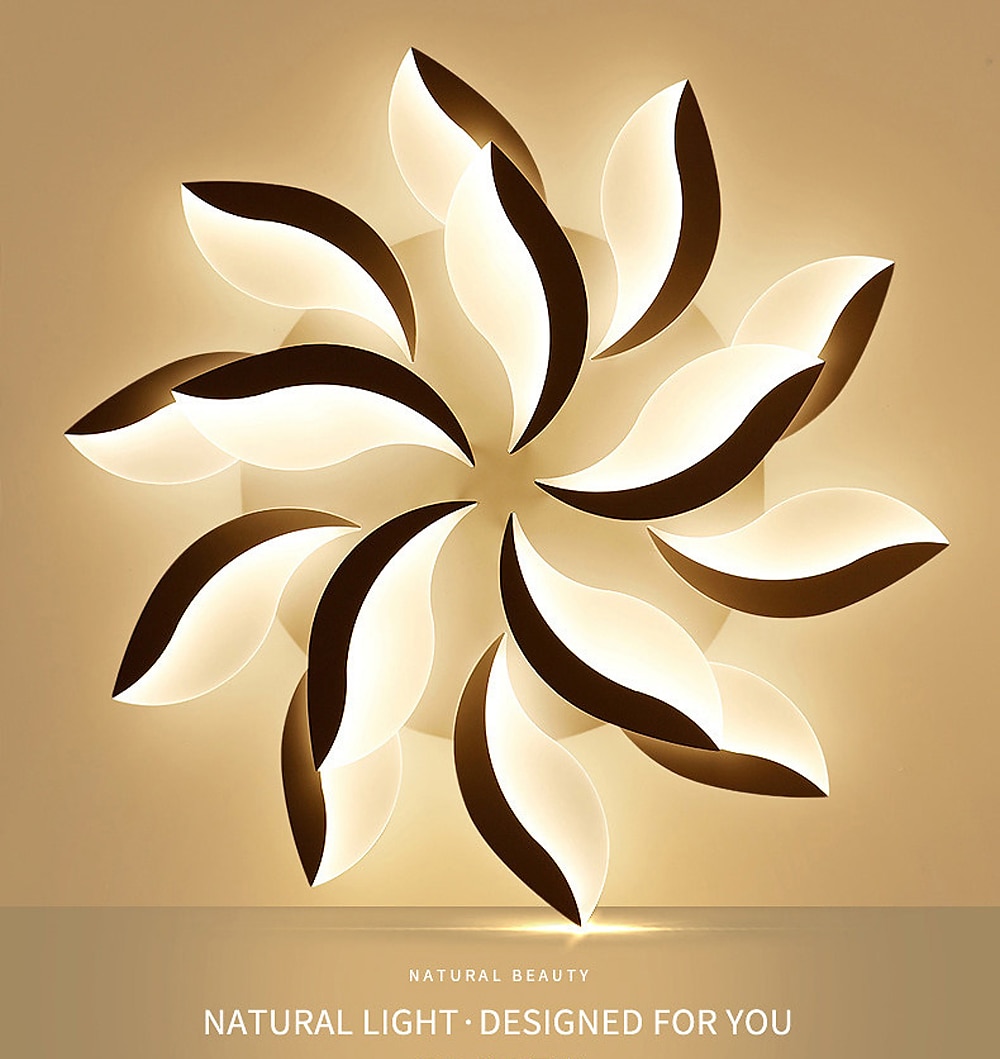 LED Ceiling Light Bedroom Light APP Control with Stepless Dimming Acrylic Ceiling Panel Lamp Unique Minimalist Livingroom AC220V AC110V Flower Design 2025 - $197.99 –P7