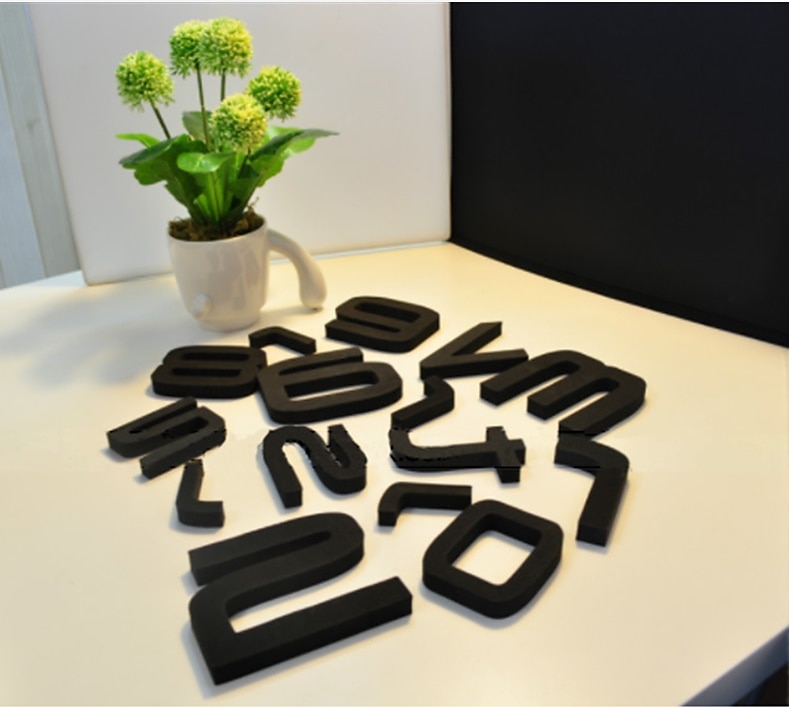 bezrámové kutilské nástěnné hodiny, 3d nástěnné hodiny velké tiché samolepky na zeď do obývacího pokoje, ložnice, bytové dekorace (černé) 120x120cm 2025 - $20.99 –P3
