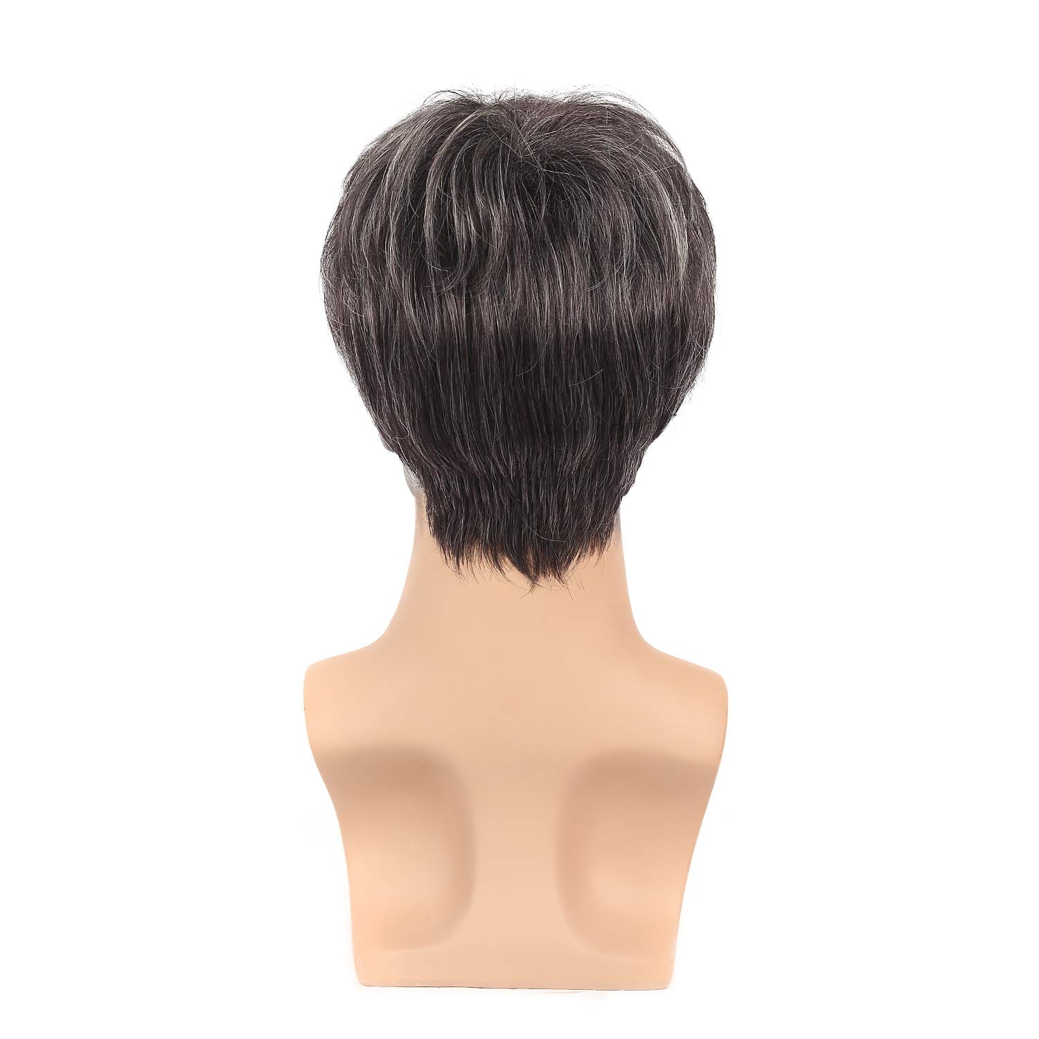 Brown Wigs for Men Mens Wig Short Black Mixed Silver White Natural Side Part Wig Middle Age Mature for Male Synthetic Hair Replacement Full Wigs 2025 - $31.99 –P6