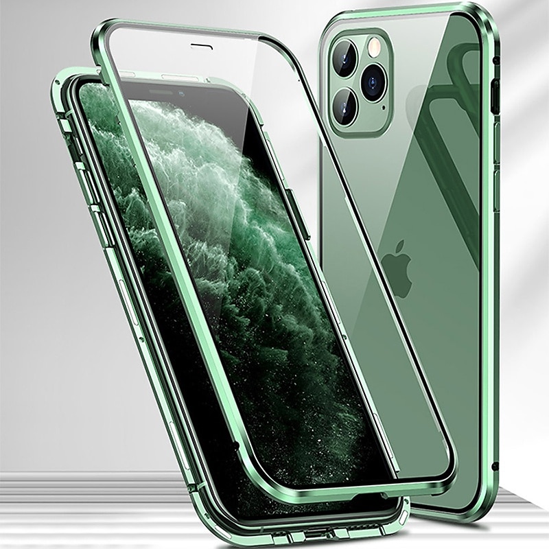 телефон Кейс для Назначение айфон 16 Айфон 15 Про Макс Плюс iPhone 14 13 12 11 Pro Max Mini X XR XS Max 8 7 Plus Магнитный адсорбционный футляр Полная защита тела Двусторонний Защита от удара 2025 - $18.99 –P12