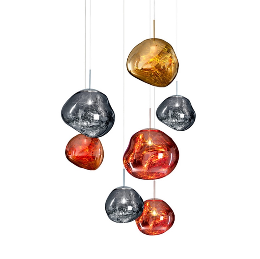 20 cm Design unico Luci Pendenti Metallo Bicchiere LED Stile nordico 110-240 V del 2025 a $185.99 –P3