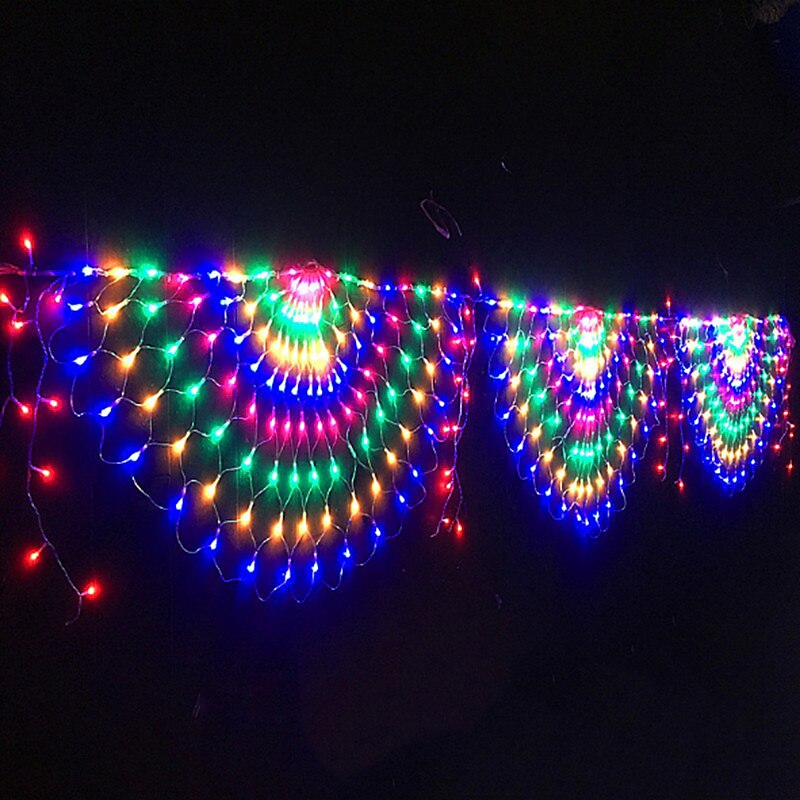 Guirlande lumineuse d'extérieur à LED en forme de paon, 3 m, 424 LED, pour rideau de fenêtre, pour mur de fond, lumière féerique de Noël, prise EU US AU UK de 2025 ? $49.99 –P7