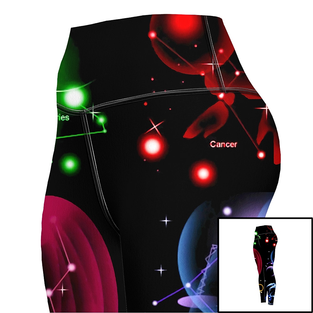 Γυναικεία Παντελόνι για γιόγκα Αντίστροφη καρότσα Έλεγχος κοιλιάς Ψηλή Μέση Γυμναστήριο προπόνηση Τρέξιμο Καταλληλότητα Καλσόν Ποδηλασία Κολάν Σχέδιο γαλαξίας Μαύρο Φθινόπωρο Χειμώνας Αθλητισμός 2026 - $25.99 –P9