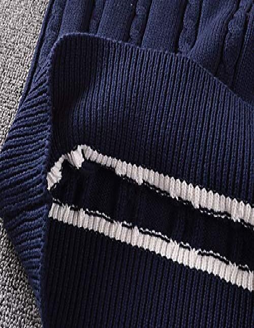 Women's Sweater Vest V Neck Cable Knit Polyester Knitted Fall Winter Cropped School Daily Holiday Basic Casual Sleeveless Solid Color Navy White Red S M L 2023 - US $27.99 –P7