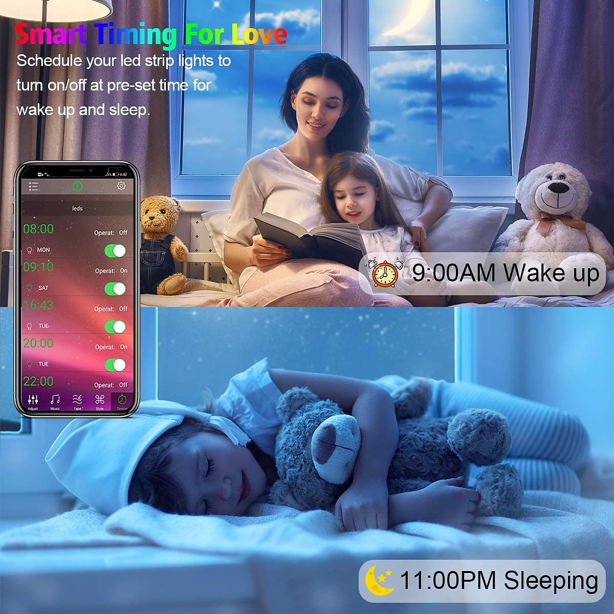 10M 30M RGB LED Strip Lights Bluetooth Smart Phone Controlled 20M 40M LED Light Strip 5050 LED Lights Sync to Music and 44 Keys Remote Controller for Bedroom Home TV Back Lights 2025 - $35.99 –P17