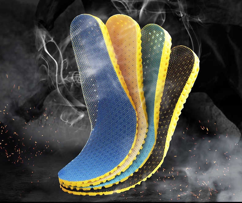 Shoe Inserts Running Insoles Men's Women's Cellular Sports Insoles Foot Supports Shock Absorption Arch Support Stink Prevention for Fitness Gym Workout Running Winter Fall Spring Black Blue Dark Blue 2025 - $1.99 –P1