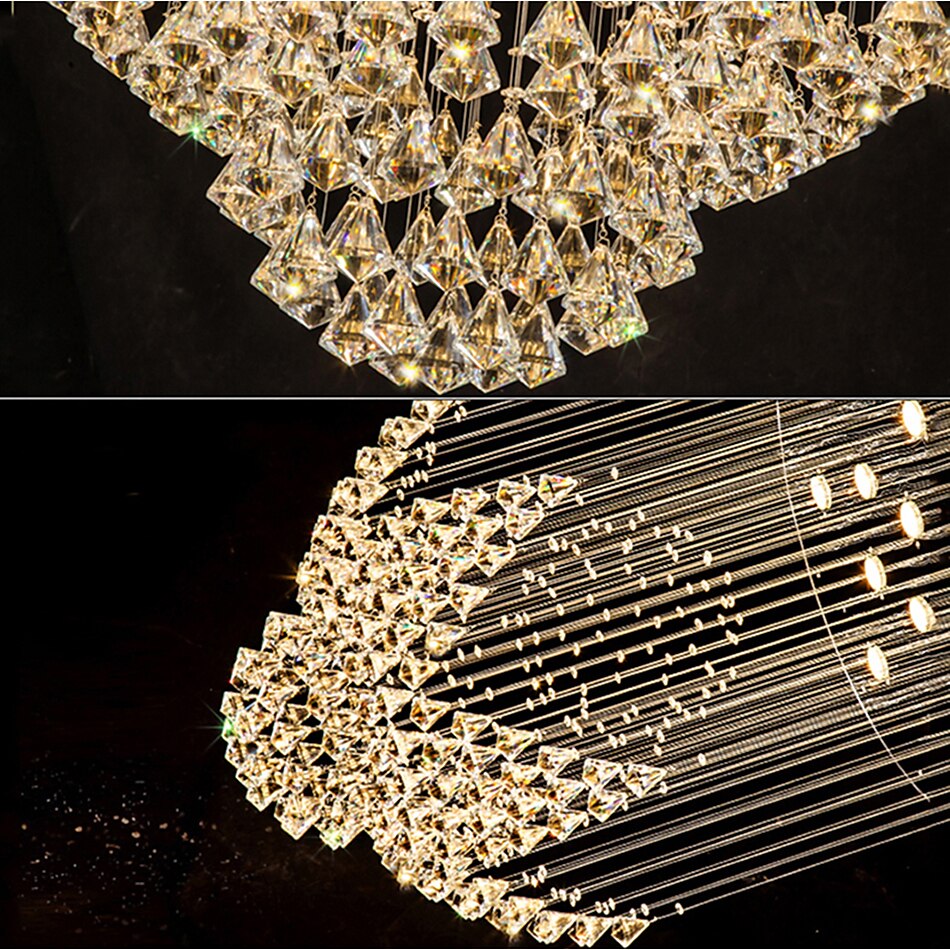 Crystal Chandelier Ceiling Light Round Design Modern Luxury Chandelier Luster Indoor Ceiling Pendant Lights Fixtures 2025 - $825.49 –P3