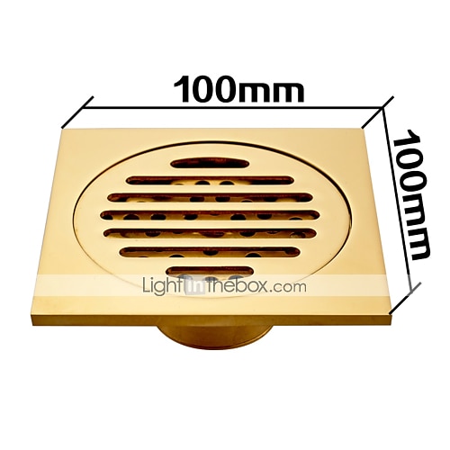 Square Shower Floor Drain Brass Removable Multipurpose Invisible Look Brass and Zinc Alloy Drain 1 pc 2025 - $43.99 –P4
