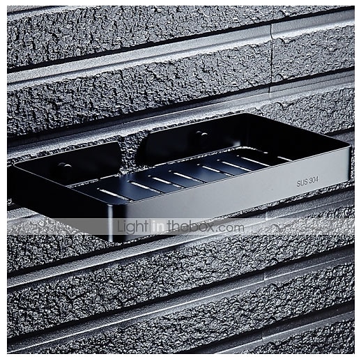 أطباق الصابون&amp; حوامل مجوفة من الستانلس ستيل الحديث 1 قطعة - حمام / حمام فندقي مفرد مثبت على الحائط / مستطيل 2026 - $32.99 –P2