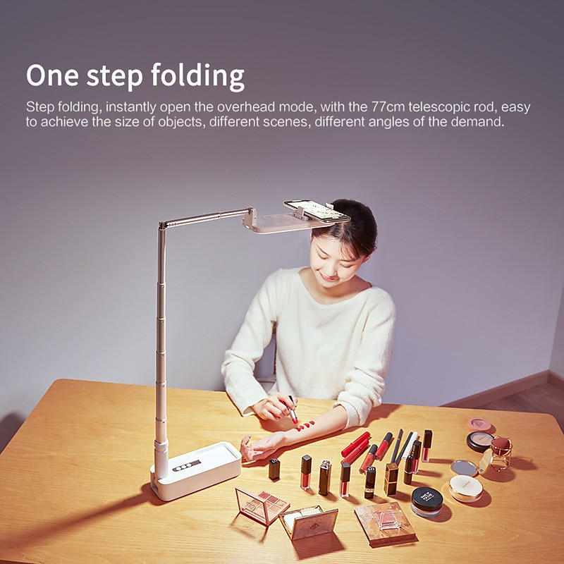 Portable Phone Holder With LED Dimming Light for Live Stream Make Up YouTube TikTok Dimmable LED Camera Ring Light for iPhone & Android Phone 2025 - $69.99 –P3