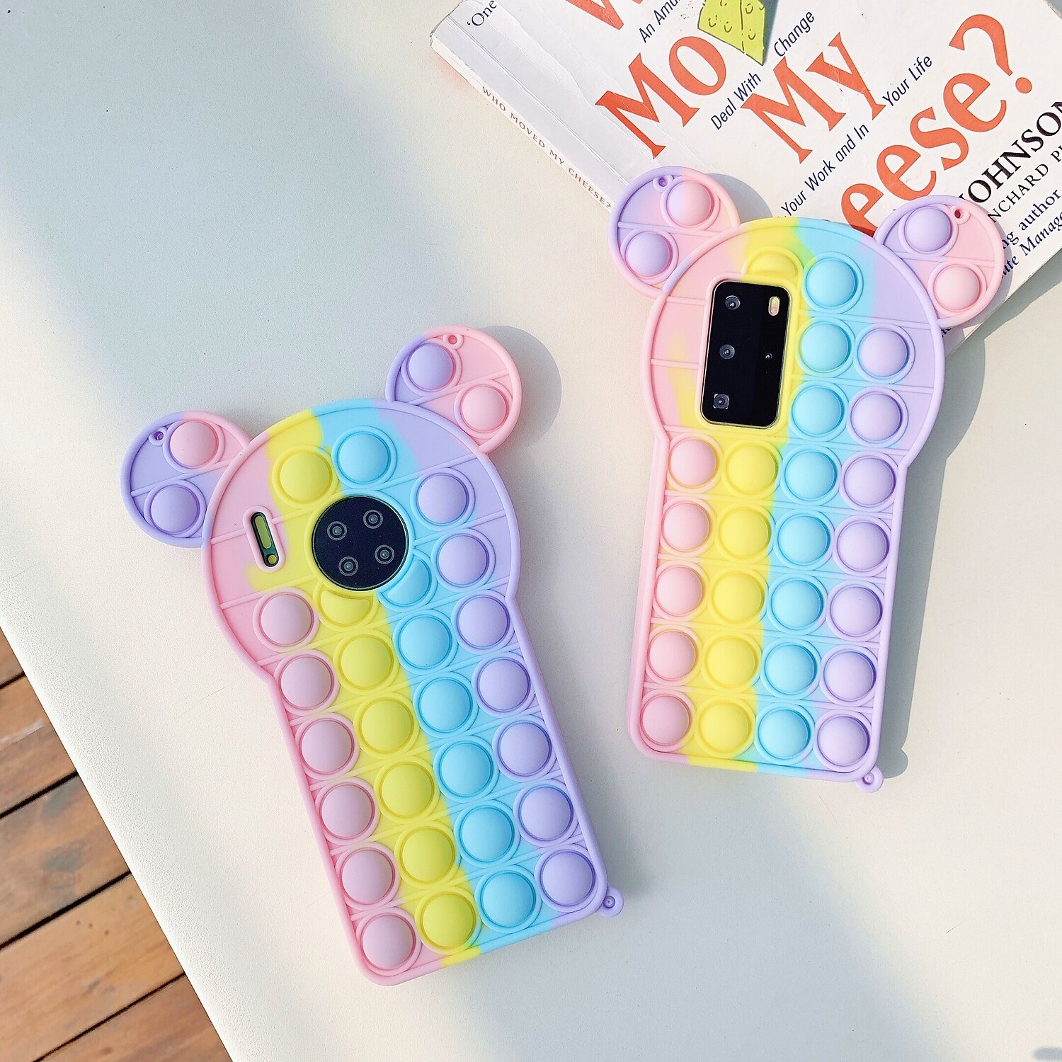 3d Push Pop Bubble Fidget Case For Huawei P40 Pro P30 Pro Nova 8 Pro Soft Silicone Rainbow Case Release Stress Cover Squeeze Sensory Cover Fidget Toy Case For Huawei Mate 40 Pro Mate 30 Pro Nova 7 6 8589085 2021 8 99