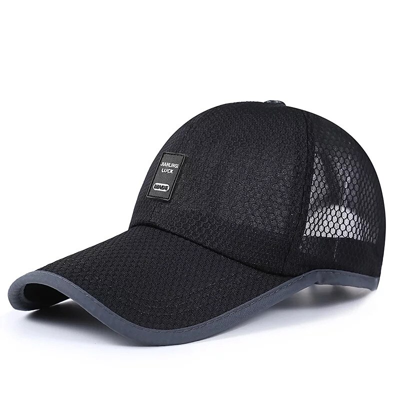 Herren Cap Basecap Kappe Schwarz Weiß Polyester Reise Strand Design Outdoor Urlaub Glatt Einstellbar Sonnenschutz Atmungsaktiv Modisch 2025 - $5.49 -P2