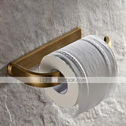 porte-rouleau de papier toilette en laiton antique, porte-serviettes cintres ensemble de collection de bain montage mural moderne de 2025 ? $44.99 –P4