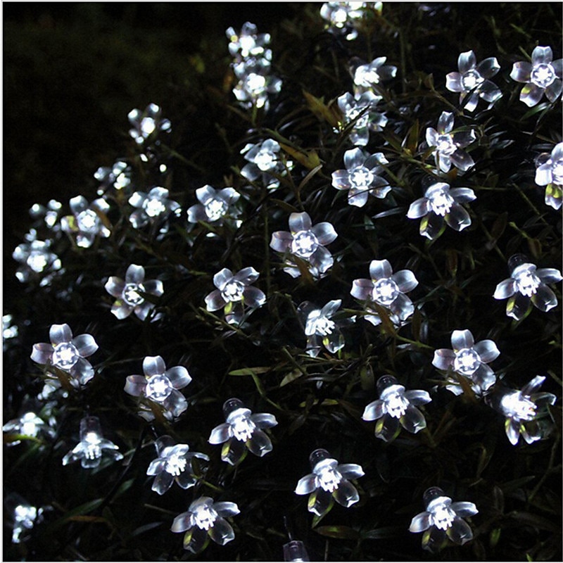 LED luz de fada da flor de cerejeira corda de 10 m à prova d 'água 100 leds luz de fada à prova d' água flores de cristal flores guirlanda decoração de casamento ao ar livre de 2025 por $21.99 –P6