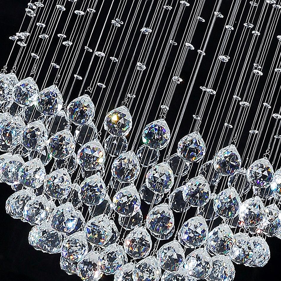 Crystal Chandelier Ceiling Light Globular LED Round Illumination Ceiling Pendant Light Luxury Design For Deco Interior Dining Room Living Room Hotel 2025 - $1209.19 –P3