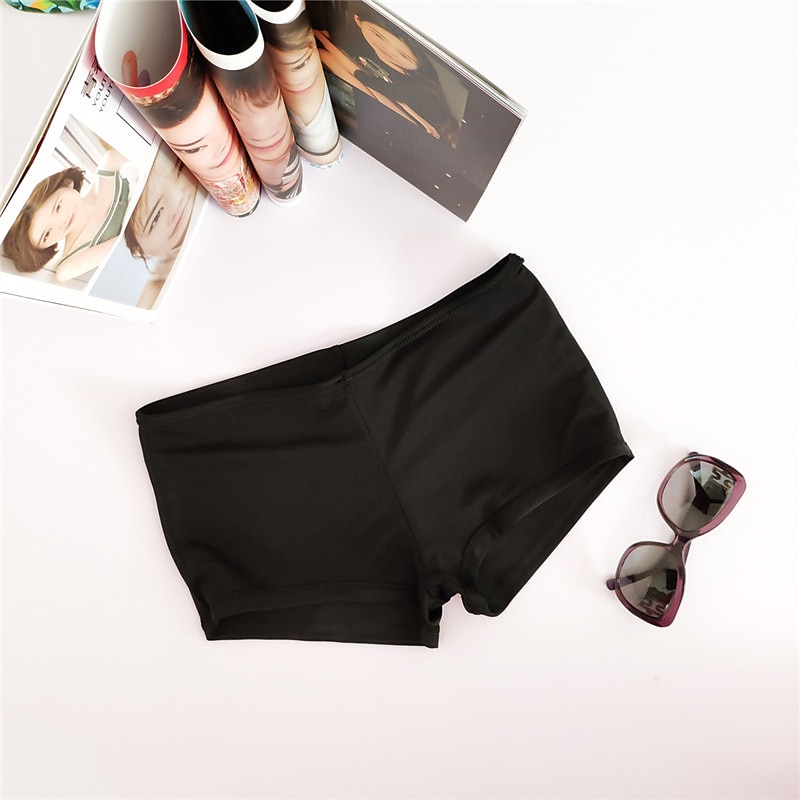 Жен. Купальные шорты Обтягивающие длинные шорты Однотонный Быстровысыхающий Удобный Дышащий Пляжные шорты Серфинг Водные виды спорта Плавание Лето 2026 - $11.49 –P7