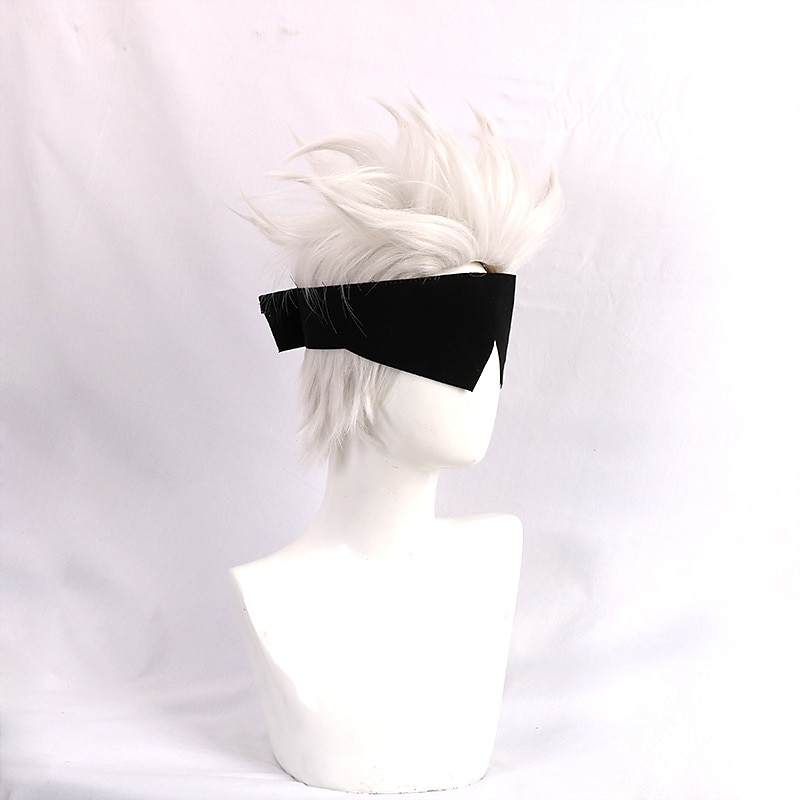 Synthetic Wig Natural Straight Short Bob Wig Short A1 A2 Synthetic Hair Men's Cosplay Party Fashion White Halloween Wigs 2025 - $29.99 –P4