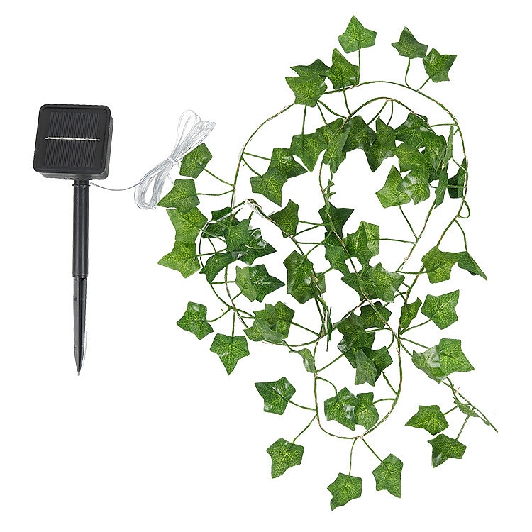 LED String Light IP65 Vodotěsná solární energie Venkovní LED String Závěsná světla Umělá venkovní břečťanová listová Rostliny pro zahradní plot Nástěnná závěsná dekorace Teplá bílá 8 Režim osvětlení 2025 - $13.49 –P12