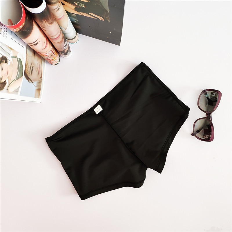 Жен. Купальные шорты Обтягивающие длинные шорты Однотонный Быстровысыхающий Удобный Дышащий Пляжные шорты Серфинг Водные виды спорта Плавание Лето 2026 - $11.49 –P8