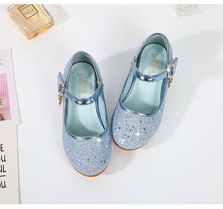 Jente Cosplay Sko Høye hæler Glitter Cosplay Høye hæler Cosplay Lolita Gummi PU Cosplay Store barn (7 år +) Små barn (4-7år) Skole Fest Bursdag Gange Utendørs Spenne Lilla Rosa Blå Høst Vår Sommer 2025 - $42.99 –P4
