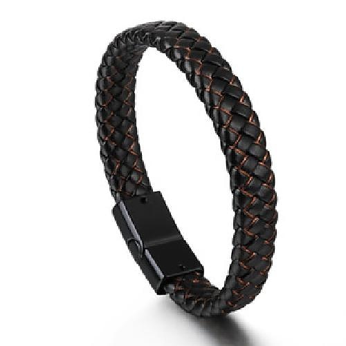 håndvevde smykke smykker fra flere lag fra lager, etnisk stil retro legering magnetisk spenne skinn armbånd 2025 - $6.99 –P16